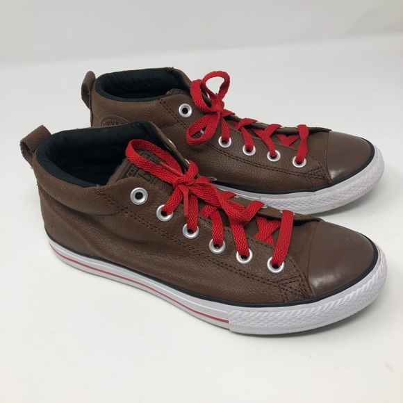 converse all star leather mid